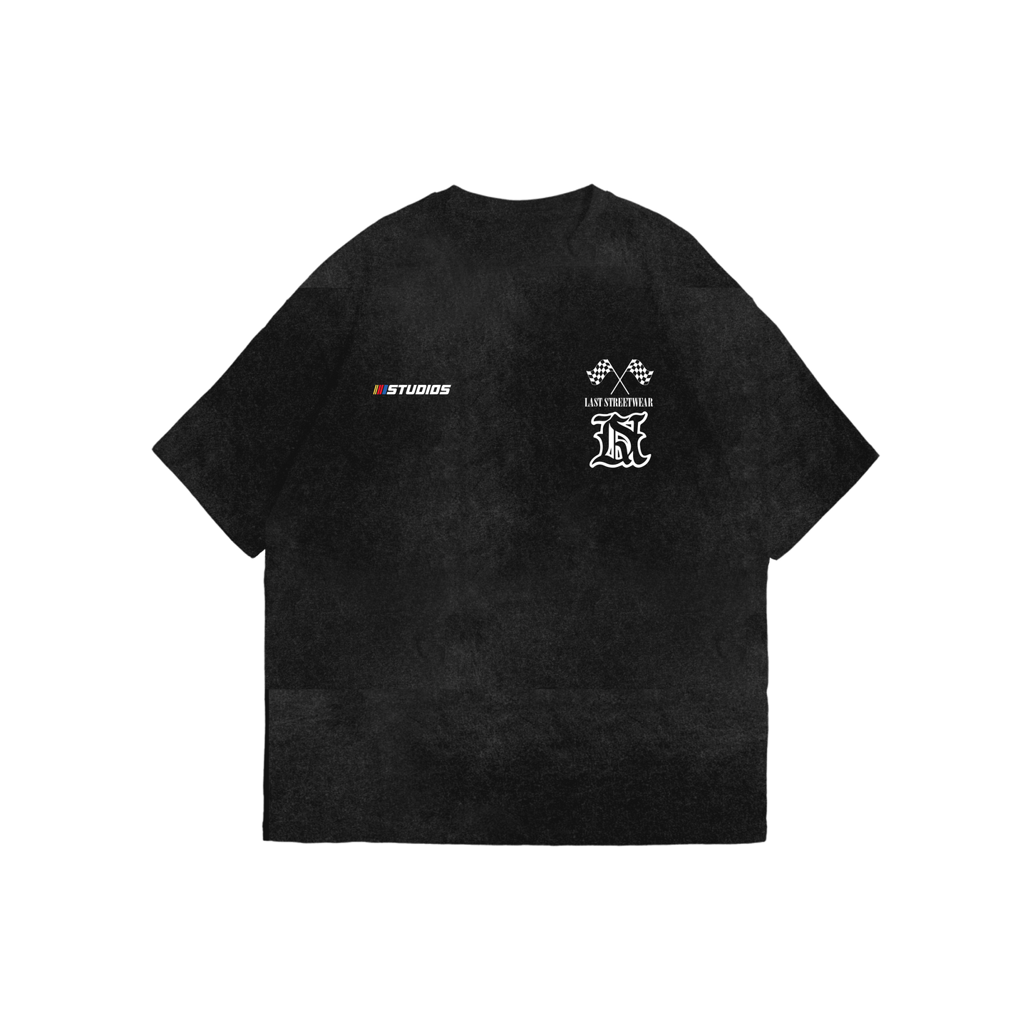 T-shirt acid wash racing