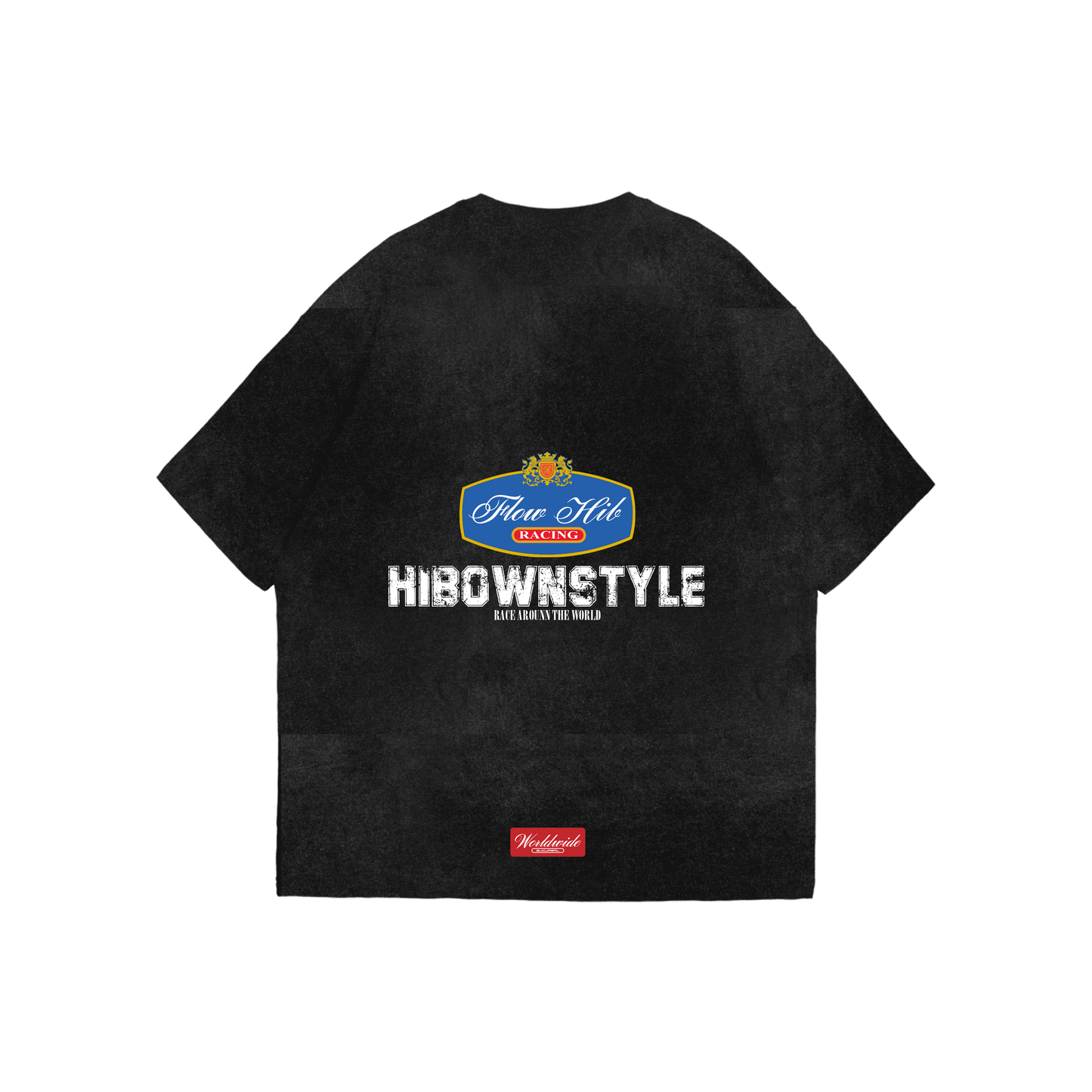 T-shirt acid wash racing