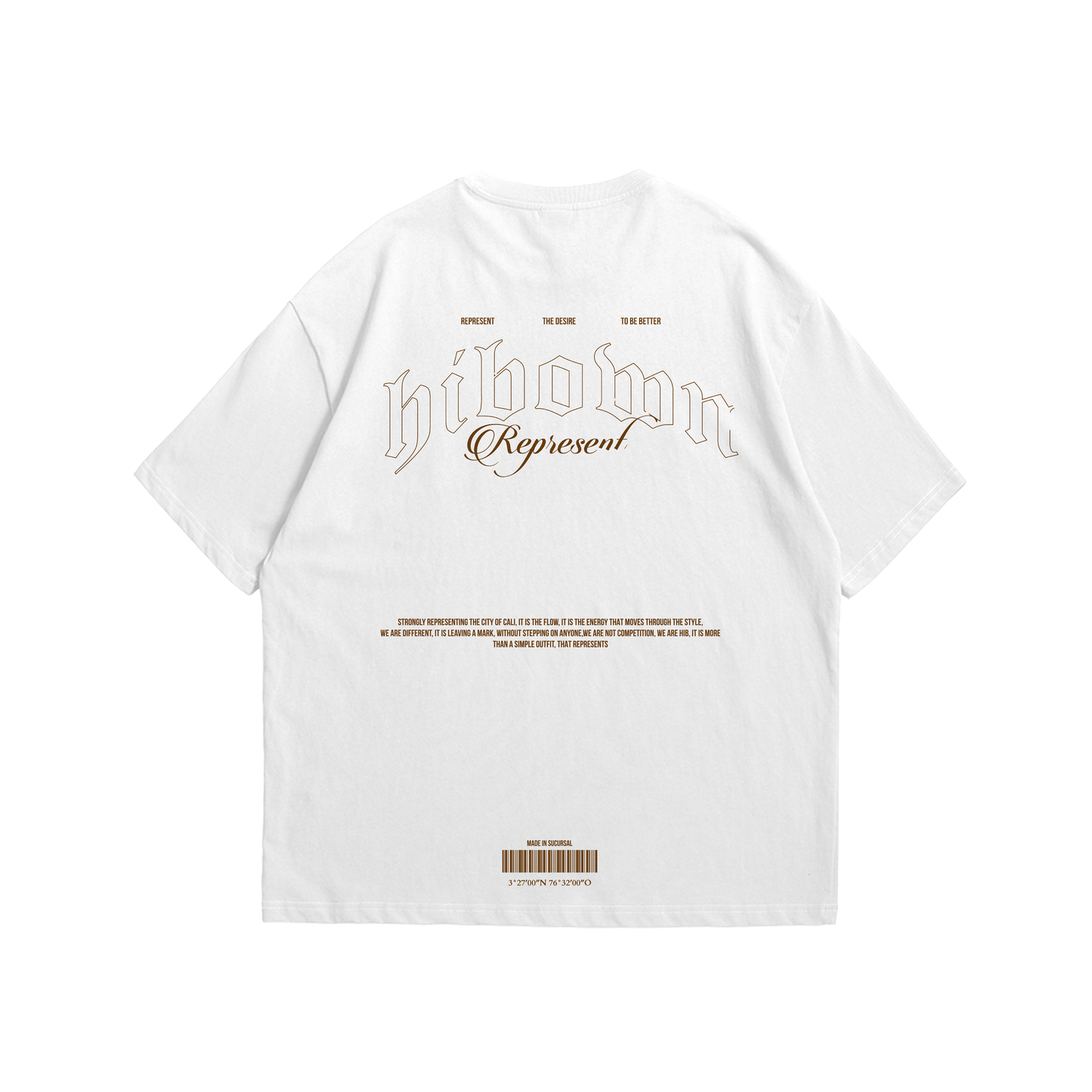 T-shirt oversize represent