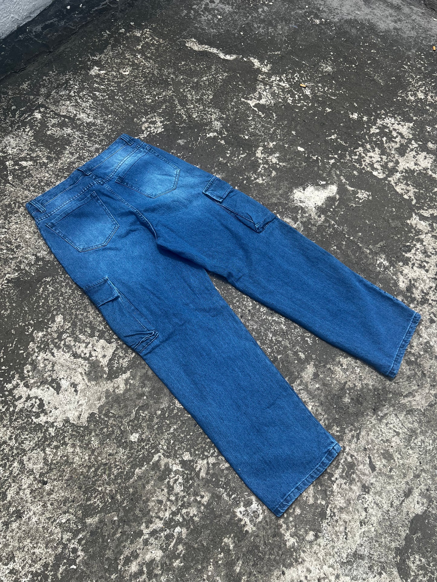 Pant cargo BAGGY BLUE