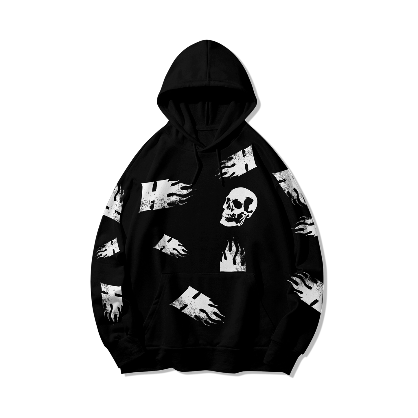 Hoodie skeleton fire