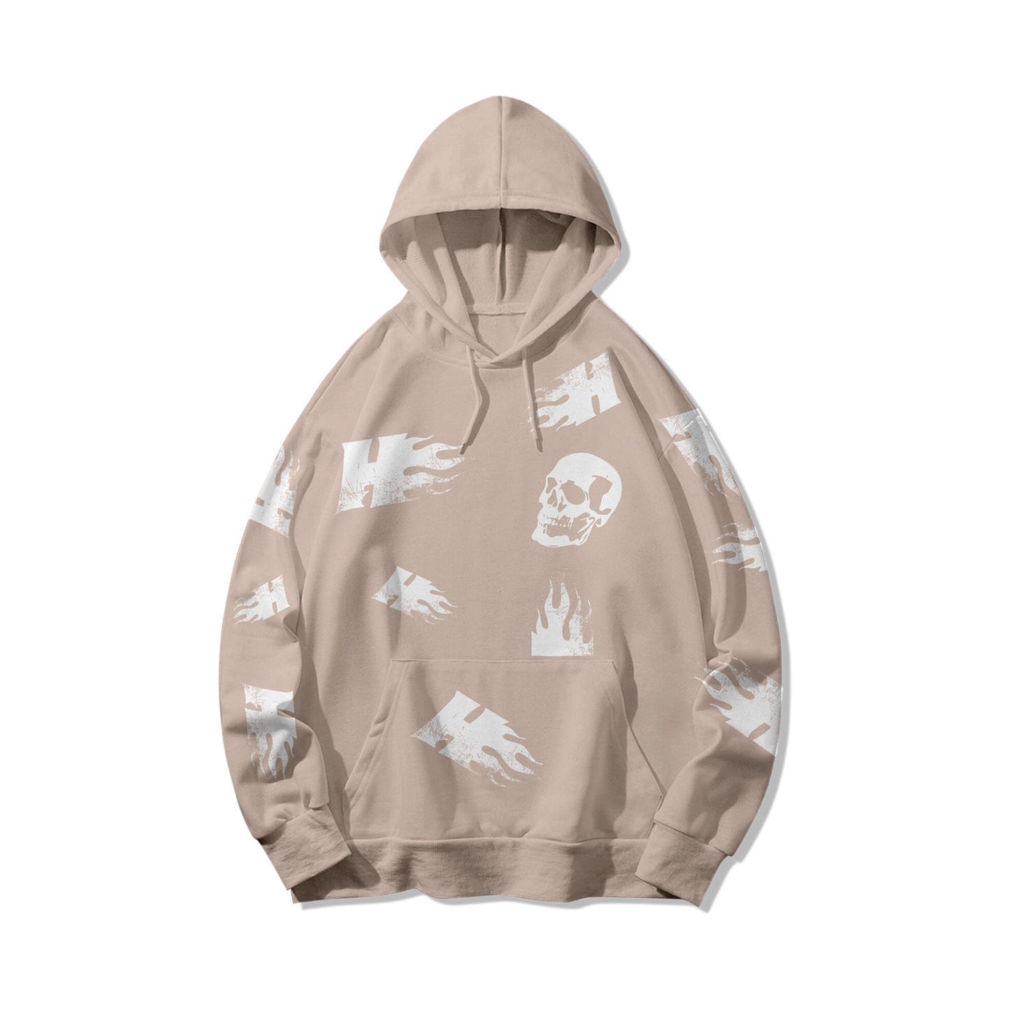 Hoodie skeleton fire