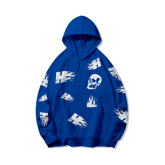 Hoodie skeleton fire