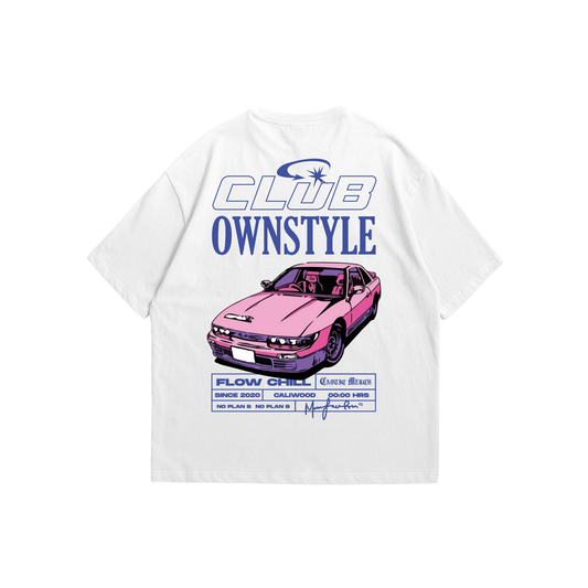 CAMISA SOLA BLNACA CARRO MORADO